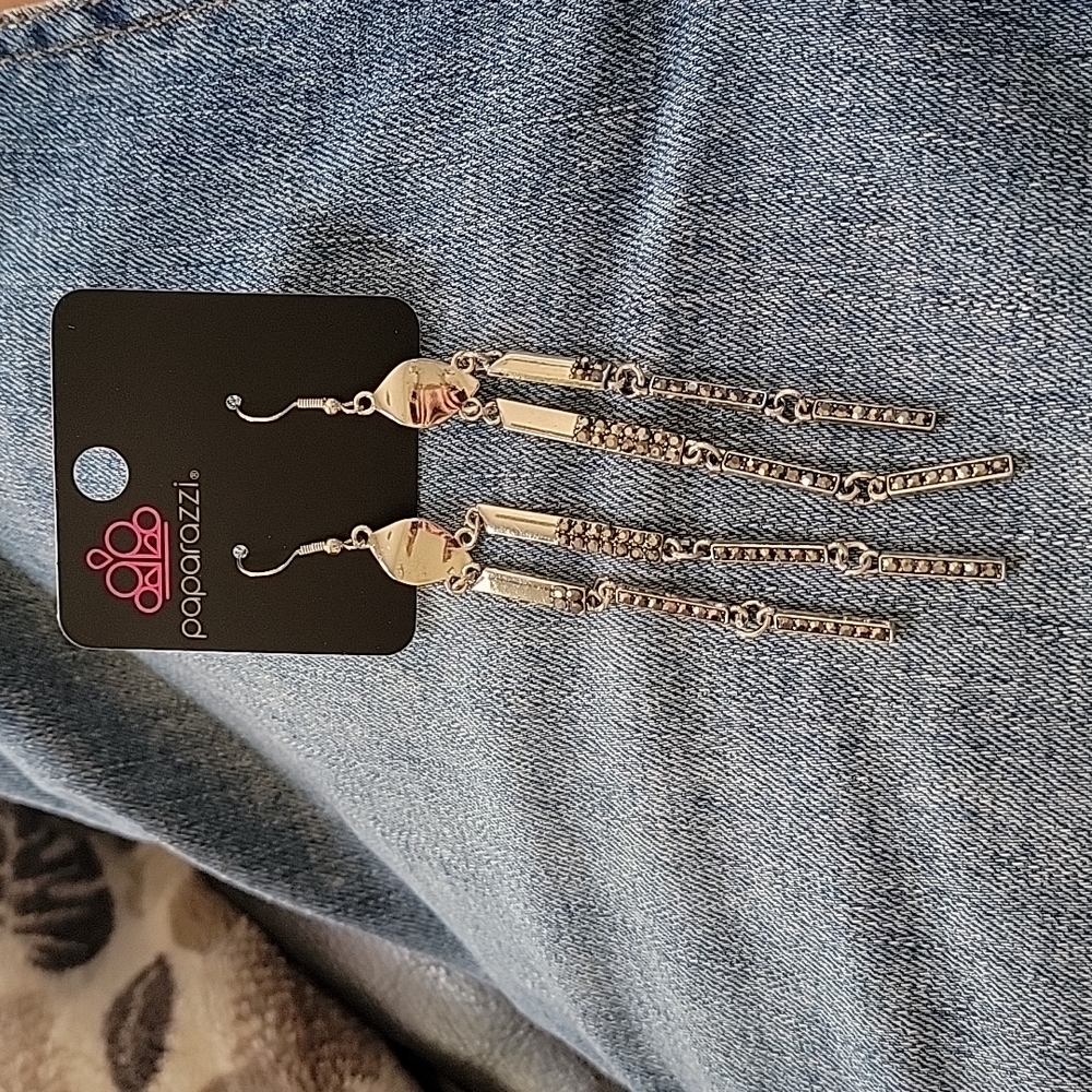 NWT! Silver Dangle Earrings